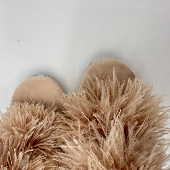 Michael Kors FARA Pom-Pom Heels | Blush Suede | Size 9.5 - Picture 4 of 12